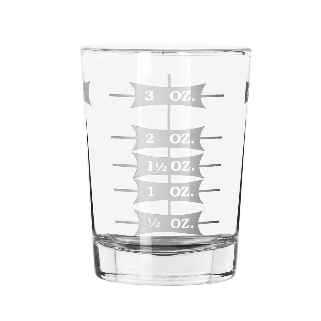 Glass Medicine Graduated Pouring Lip 1/4 oz. up to 4 oz. by Ace Mart Restaurant Supply  ID LIB5134/1124N